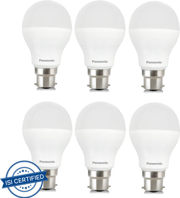 Panasonic 9.5 W Basic Standard B22 LED Bulb(White, Pack of 6)
