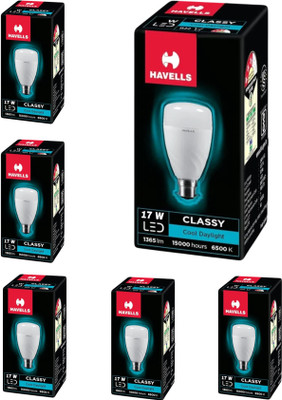 HAVELLS 17 W Basic Standard B22 LED Bulb(White, Pack of 6)