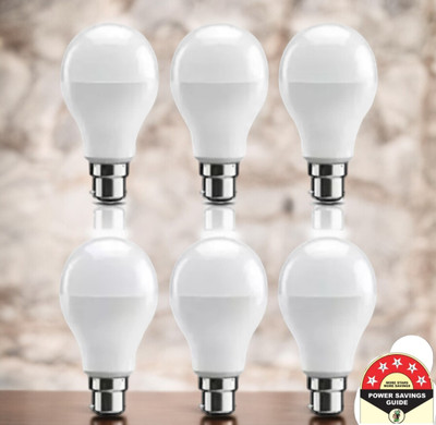 Dunagiri 9 W Basic Standard B22 D LED Bulb(White, Pack of 6)