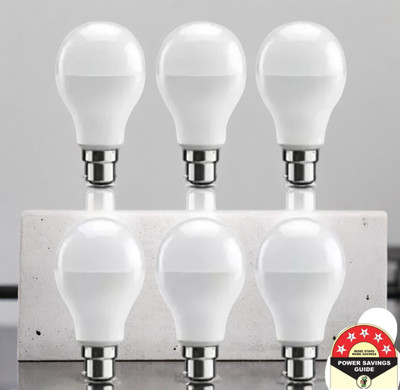 Dunagiri 9 W Basic Standard B22 D LED Bulb(White, Pack of 6)