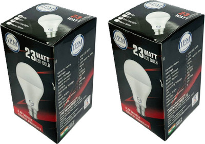 jpm 23 W Basic Standard B22 LED Bulb(Clear, White, Pack of 2)