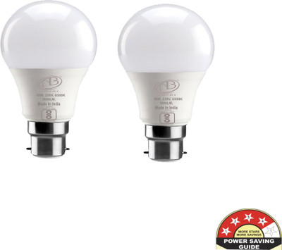 ambert 10 W Eye Safety Compliance Globe B22 D LED Bulb(White, Pack of 2)