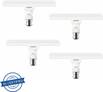 PHILIPS 10 W Basic T-Bulb B22 LED Bulb(White, Pack of 4)