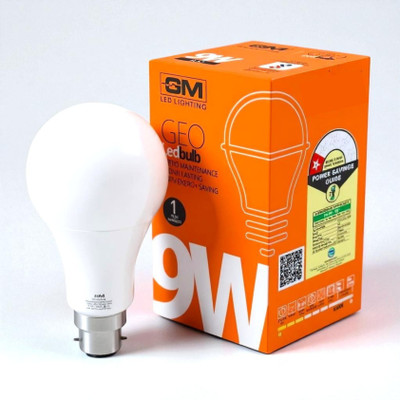 GM Modular 9 W Basic Standard B22 LED Bulb(White)