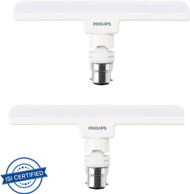 PHILIPS 10 W Basic T-Bulb B22 LED Bulb(White, Pack of 2)