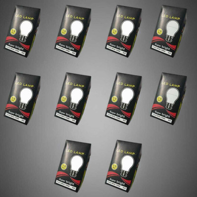 owesom 9 W Basic Round B22 LED Bulb(White, Pack of 10)