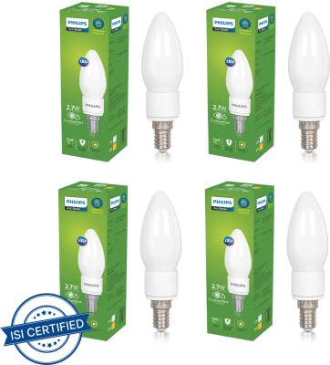 PHILIPS 2.7 W Candle E14 LED Bulb(Yellow, Pack of 4)