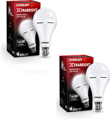 EVEREADY 14 W Inverter Standard B22 LED Bulb(White, Pack of 2)