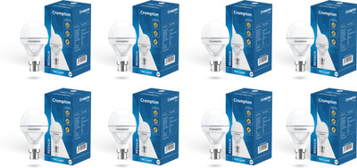 Crompton 12 W Color Changing Round B22 LED Bulb(White, Pack of 8)