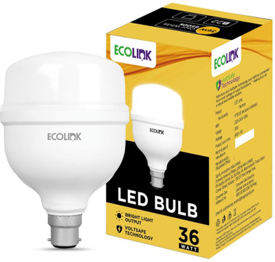 EcoLink 36 W Eye Safety Compliance Standard B22 LED Bulb(White)