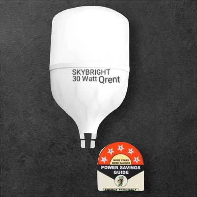 skybright 30 W Basic Round B22 LED Bulb(White)