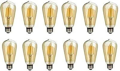 ZOREZA 4 W Basic Decorative E27 LED Bulb(White, Pack of 12)