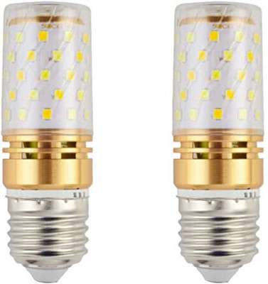 vibunt 12 W Basic Round E27 LED Bulb(Multicolor, White, Yellow, Pack of 2)