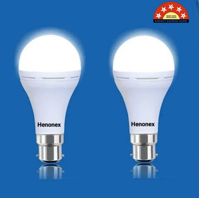 Henonex 12 W Inverter Standard B22 Inverter Bulb(White, Pack of 2)