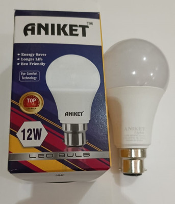aniket 12 W Basic Standard 2 Pin LED Bulb(White, Pack of 4)