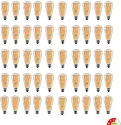 vibunt 4 W Basic Arbitrary E27 LED Bulb(Yellow, Pack of 50)