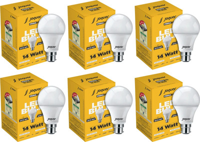 Jaquar 14 W Basic Standard B22 LED Bulb(White, Pack of 6)
