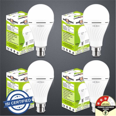 Make Ur Wish 12 W Standard B22 D Inverter Bulb(White, Pack of 4)