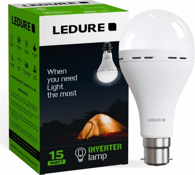 Ledure 15 W Round B22 D Inverter Bulb(White)