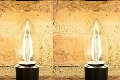 GENREE 4 W Basic Candle E27 Decorative Bulb(Yellow, Pack of 2)