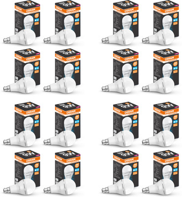 OSRAM 9 W Basic Standard B22 D LED Bulb(White, Pack of 16)