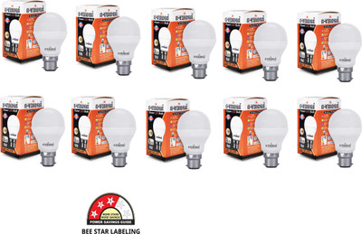 AVINDRA 9 W Round B22 D LED Bulb(White, Pack of 10)