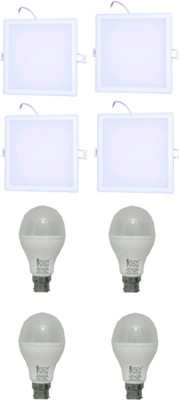 Techvolta 15 W, 15 W Basic Spot 2 Pin LED Bulb(White, Pack of 8)