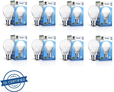 Wipro 7 W Standard B22 LED Bulb(White, Pack of 8)