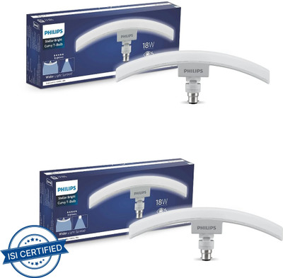 PHILIPS 18 W Basic T-Bulb B22 LED Bulb(White, Pack of 2)