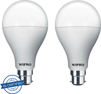 Wipro 9 W Basic Standard B22 LED Bulb(White, Pack of 2)