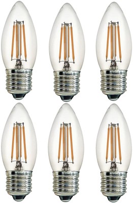 Tip 'n' Top 4 W Candle E26 LED Bulb(Yellow, Pack of 6)