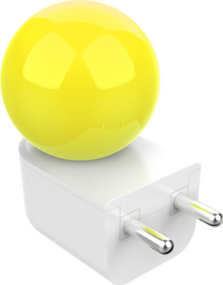 Fybros 0.5 W Basic Decorative Plug & Play, 2 Pin Night Bulb(Yellow)