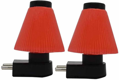 GURUSOAMI 5 W Basic Decorative 2 Pin LED Bulb(Red, Pack of 2)
