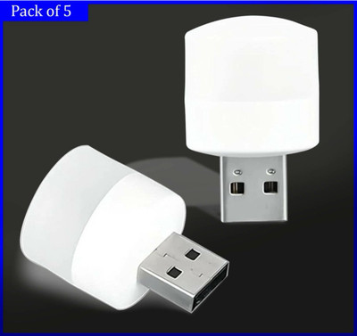 Jayaansh Traders 1 W Basic Round B20 Night Bulb(White, Pack of 5)