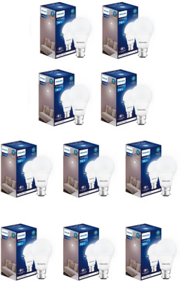 PHILIPS 14 W Basic Standard B22 LED Bulb(White, Pack of 10)