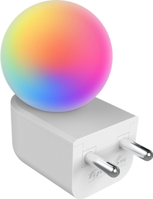 Fybros 0.5 W Color Changing Decorative Plug & Play, 2 Pin Night Bulb(Multicolor)