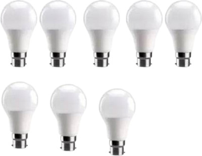 Nanhi enterprises 10 W Basic Round B22 LED Bulb(White, Pack of 8)
