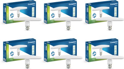 Crompton 10 W Basic T-Bulb B22 LED Bulb(White, Pack of 6)