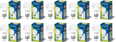 Crompton 9 W Basic Standard E27 LED Bulb(White, Pack of 10)