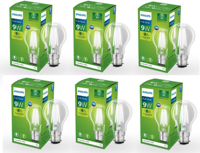 PHILIPS 9 W Basic Standard B22 LED Bulb(White, Pack of 6)