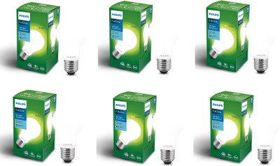 PHILIPS 9 W Basic Standard E27 LED Bulb(White, Pack of 6)