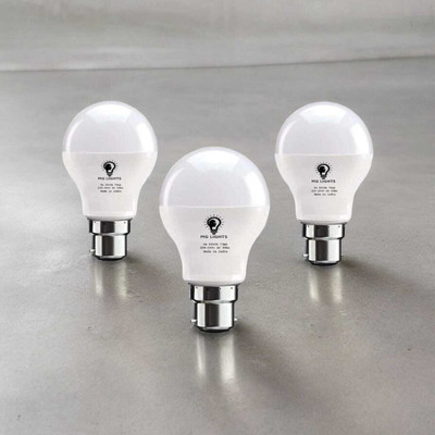 mg lights 5 W Basic Round B22 LED Bulb(White, Pack of 3)