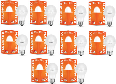 HALONIX 12 W Basic Round E27 LED Bulb(White, Pack of 10)