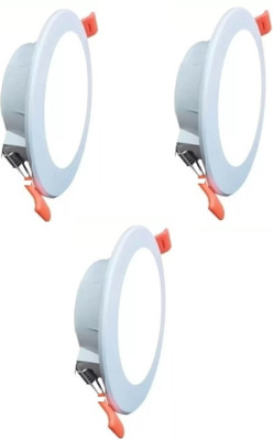 Cosas 9 W Basic Round 2 Pin LED Bulb(White, Pack of 3)