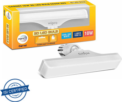Wipro 10 W Basic T-Bulb B22 LED Bulb(White)