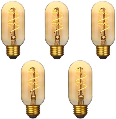 OML 6 W Basic Standard E27 LED Bulb(Yellow, Pack of 5)