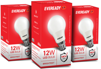 Eveready 12W LED Bulb(White, Pack of 3)