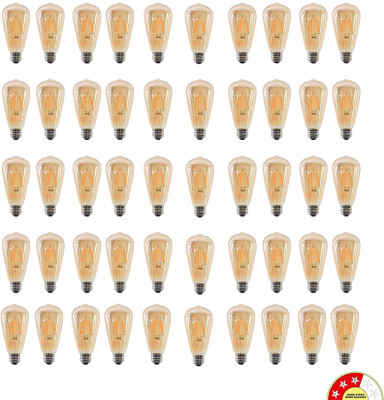 Eve Hanger 4 W Multi Watt Arbitrary E27 LED Bulb(Yellow, Pack of 50)
