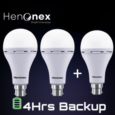 Henonex 12 W Standard B22 Inverter Bulb(White, Pack of 3)
