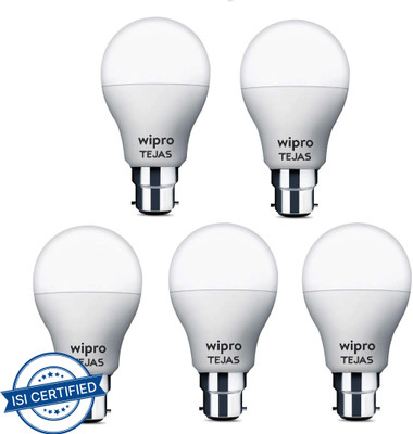 Wipro 12 W Basic Standard B22 LED Bulb(White, Pack of 5)